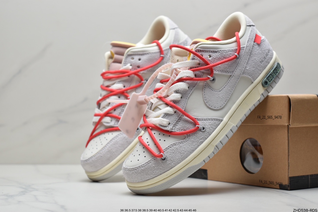 300 Off-White x Nike SB Dunk Low”The 10/50” OW灰白运动板鞋 DJ0950-100