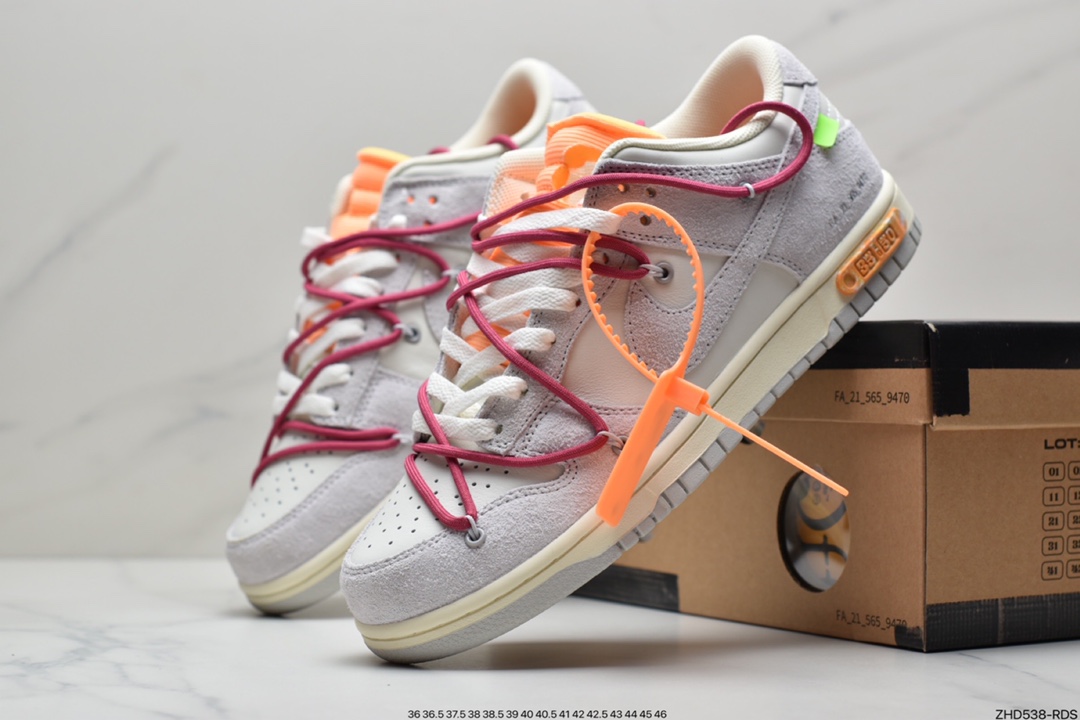 300 Off-White x Nike SB Dunk Low”The 10/50” OW灰白运动板鞋 DJ0950-100