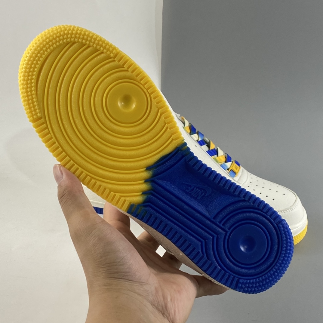P260  NIKE Air Force 1 Low ’07 “米兰黄”金州勇士城市限定低帮空军一号休闲板鞋 GS6638-150