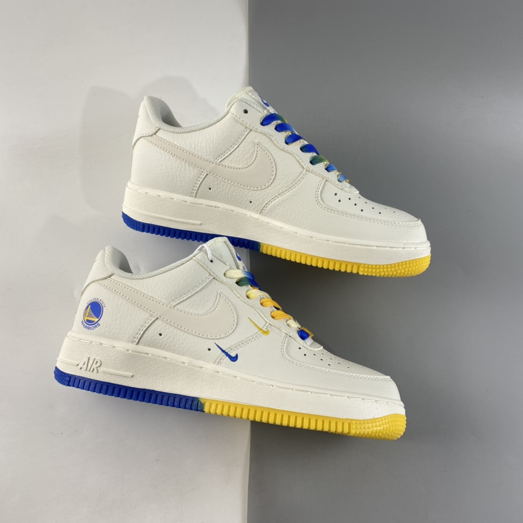 P260  NIKE Air Force 1 Low ’07 “米兰黄”金州勇士城市限定低帮空军一号休闲板鞋 GS6638-150