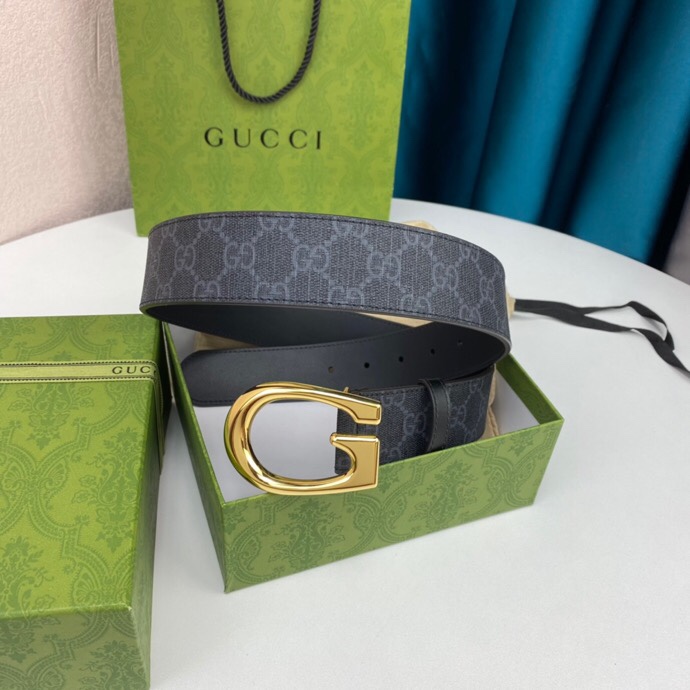 配全套包装礼盒GUCCI渠道货顶级品质宽度40毫米全新升级的经典镀钯搭扣扣头的大小精致做工与专柜一致可对