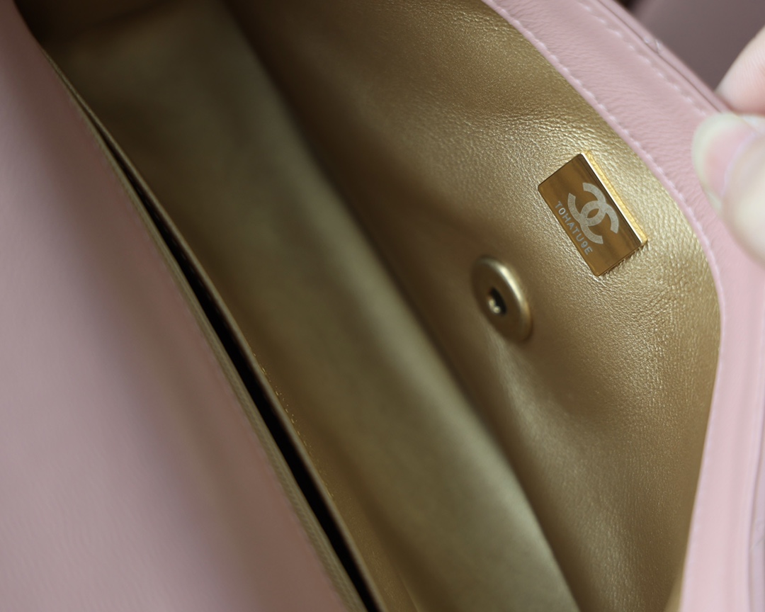 Chanel Flap Bag CF Mini羊皮方胖子金球包 AS1786粉色