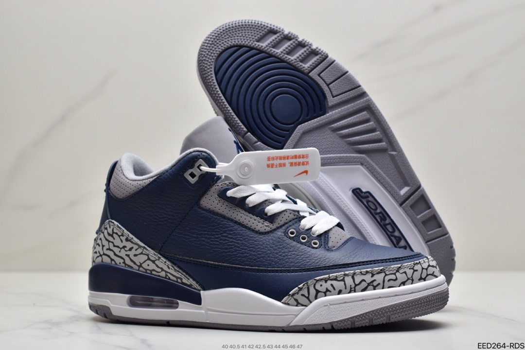 370 乔丹Air Jordan 3 AJ3代中帮复古休闲运动文化篮球鞋