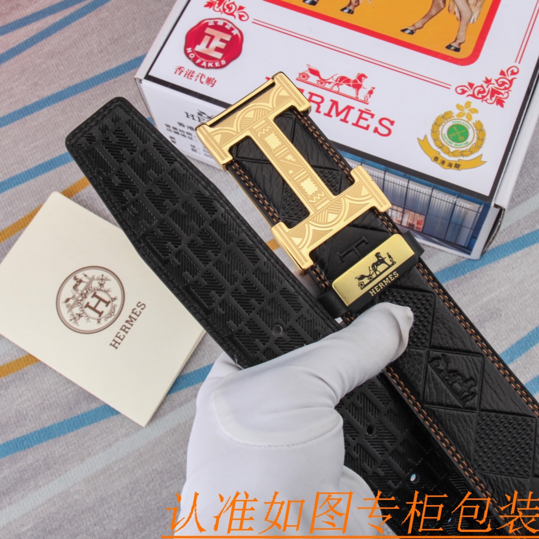 腰带皮带爱玛仕原单牛皮腰带男款皮带材