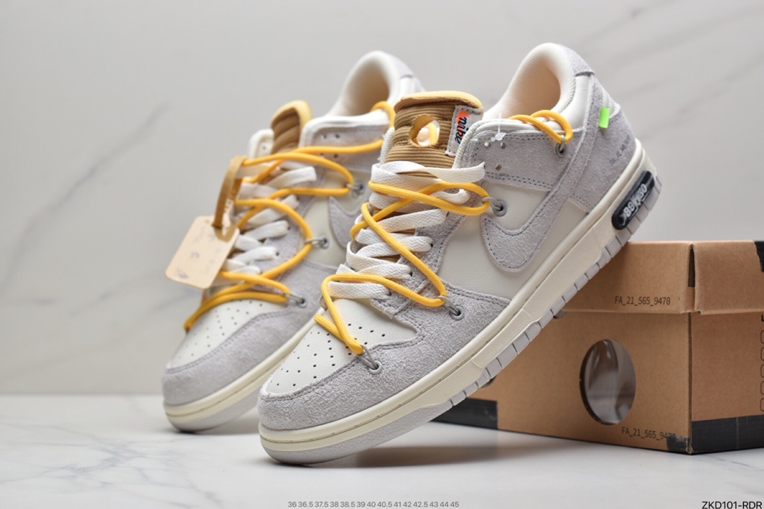 270 Off-White x Nike SB Dunk Low”The 10/50” OW灰白 扣篮系列低帮经典百搭休闲运动板鞋DJ0950-109