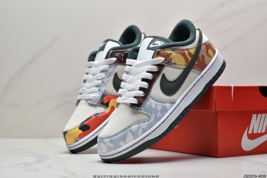 200 耐克NK SB Dunk Low SE”Sail Multi-Camo” 迷彩鸳鸯 DH0957-100