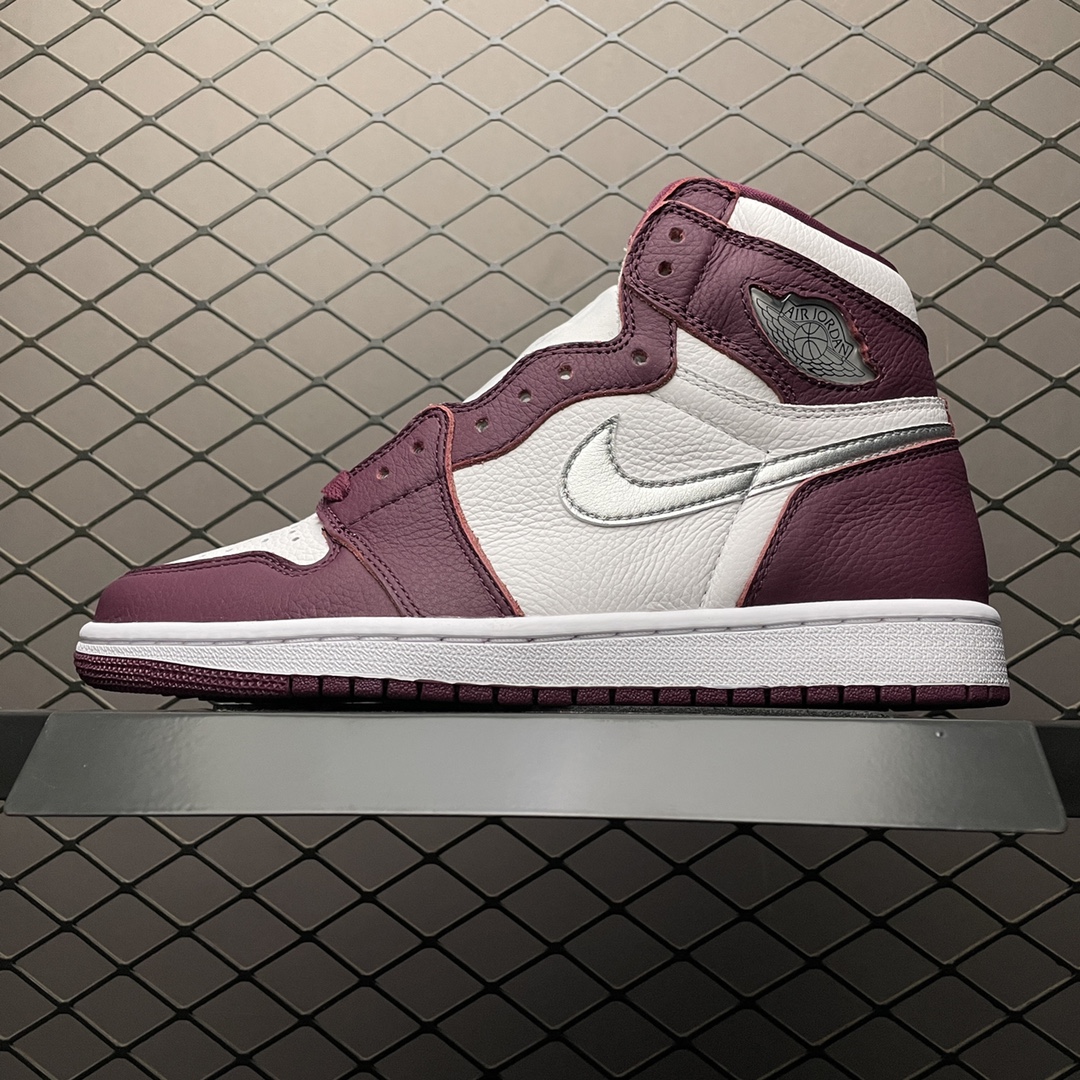 Air Jordan 1 " Bordeaux " AJ1 555088-611 40 40.5 41 42 42.5 43 44 44.5 45 46 47.5 47OPIU12 Scarpe