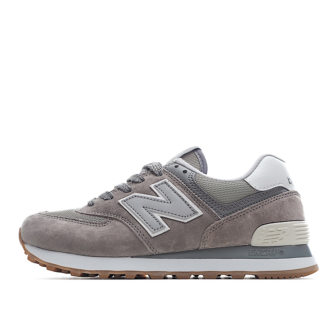 G5 原厂渠道 New Balance 574 新百伦 3M反光复古慢跑鞋 ENCAP缓震中底 原盒原标   前后掌分段组合大底 内置科技软底 缓震效果极佳