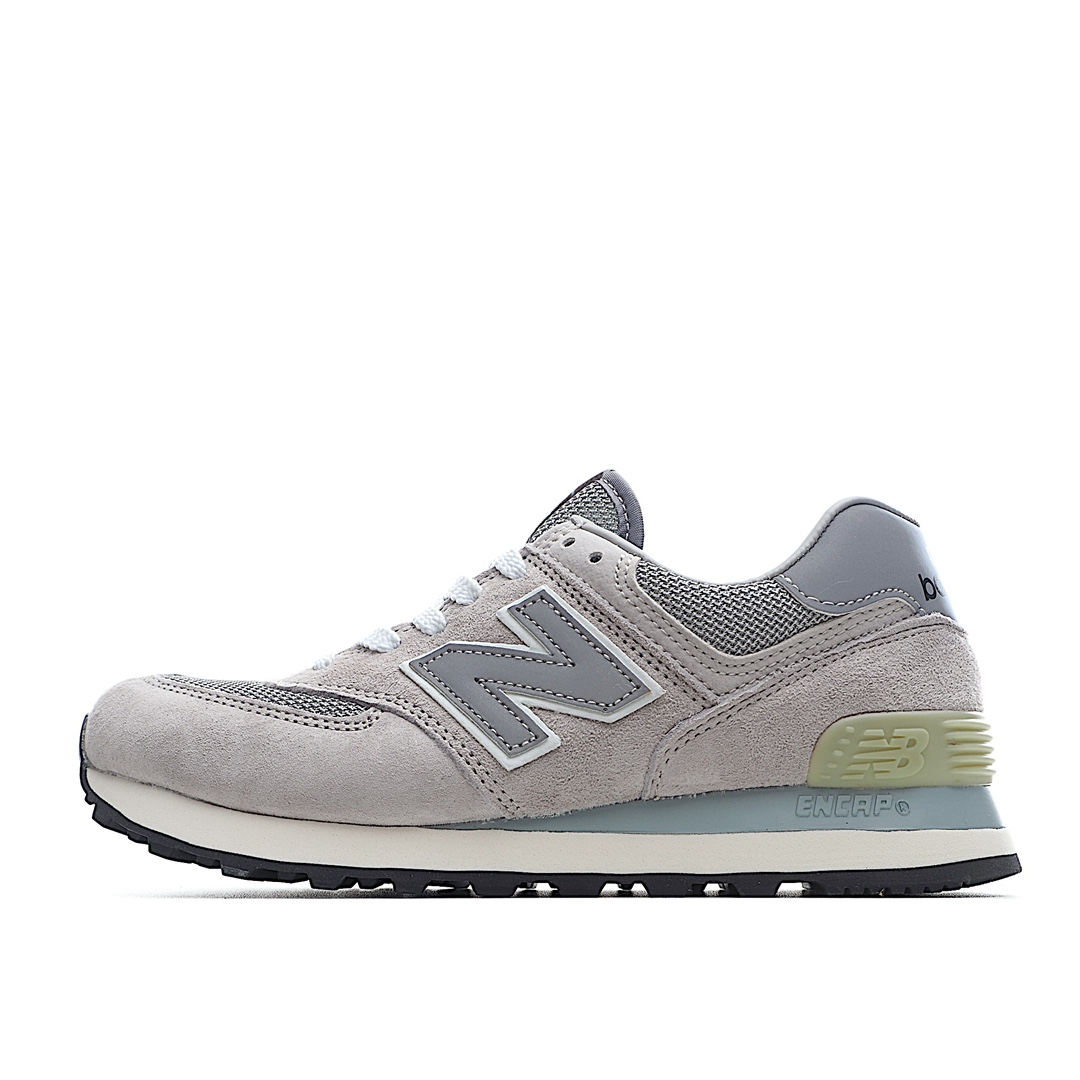 G5 原厂渠道 New Balance 574 新百伦 3M反光复古慢跑鞋 ENCAP缓震中底 原盒原标   前后掌分段组合大底 内置科技软底 缓震效果极佳