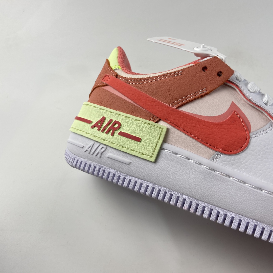 P200  NIKE Air Force 1 Shadow 轻量增高低帮百搭板鞋”拼接马卡龙” CI0919-110