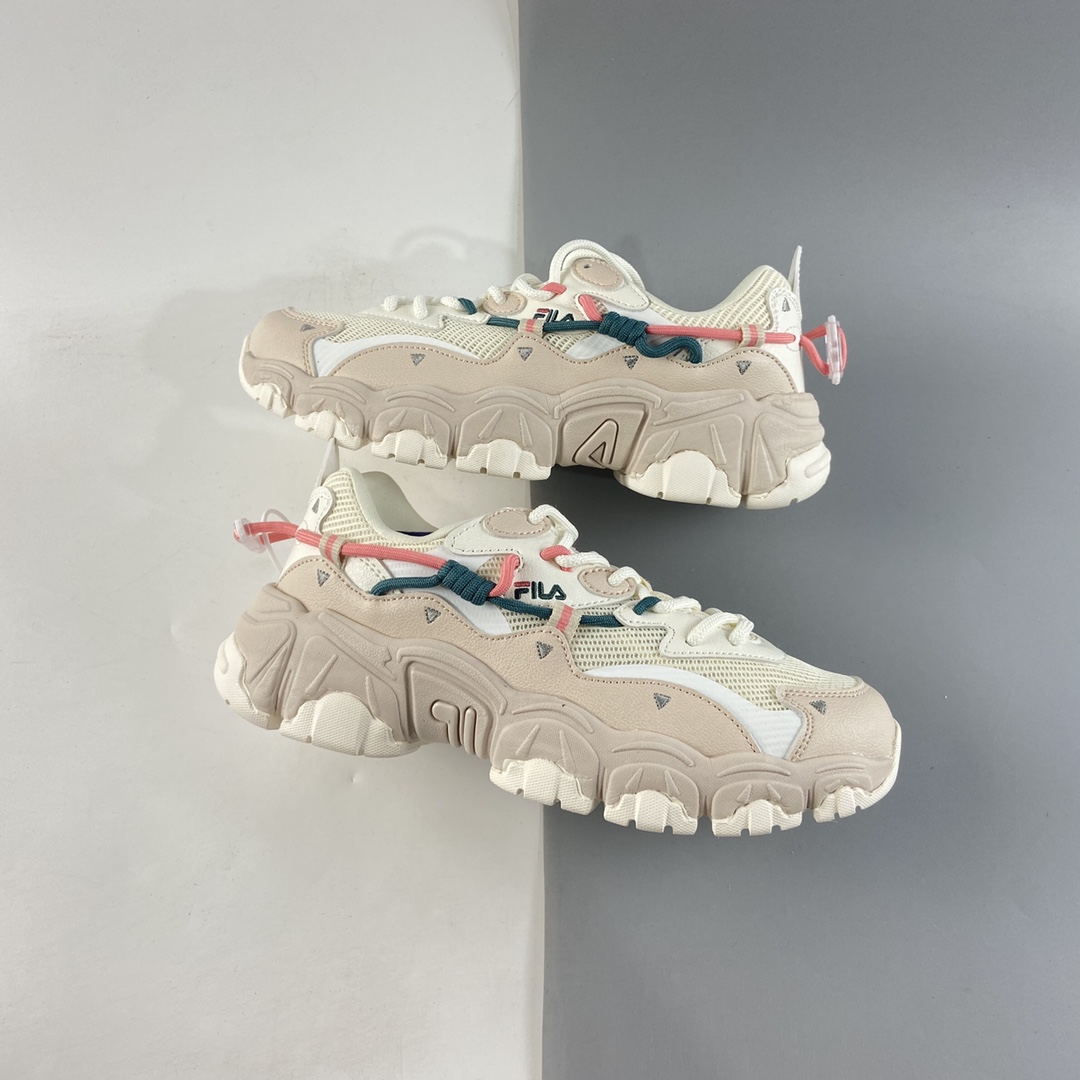 P160  Fila Heritage Fluid 山系血管系列复古猫爪2.0老爹ins潮流休闲运动慢跑鞋 F12W124144FSW