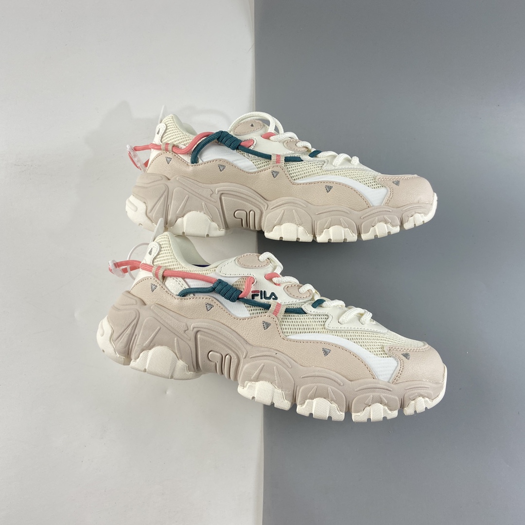 P160  Fila Heritage Fluid 山系血管系列复古猫爪2.0老爹ins潮流休闲运动慢跑鞋 F12W124144FSW