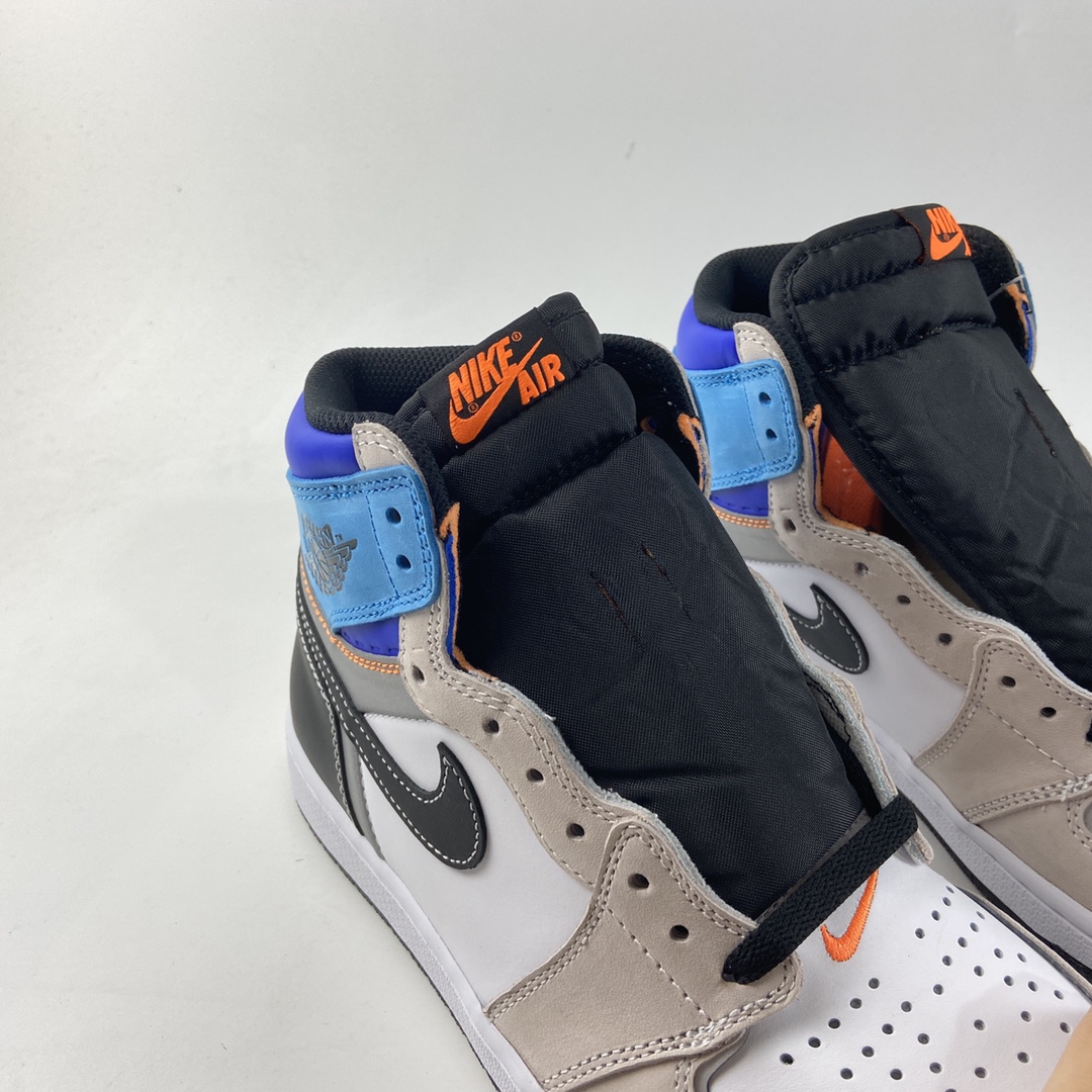P420  Air Jordan 1 High OG Pro“ Total Orange”AJ1 乔1 3M蓝白拼接 高帮篮球鞋 DC6515-100