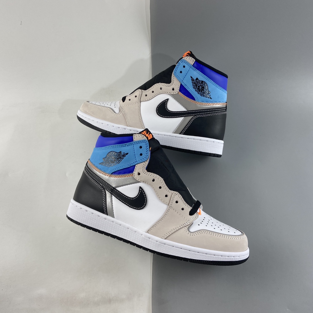 P420  Air Jordan 1 High OG Pro“ Total Orange”AJ1 乔1 3M蓝白拼接 高帮篮球鞋 DC6515-100