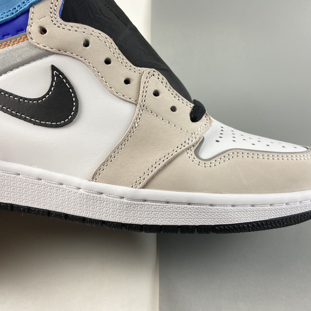 P420  Air Jordan 1 High OG Pro“ Total Orange”AJ1 乔1 3M蓝白拼接 高帮篮球鞋 DC6515-100