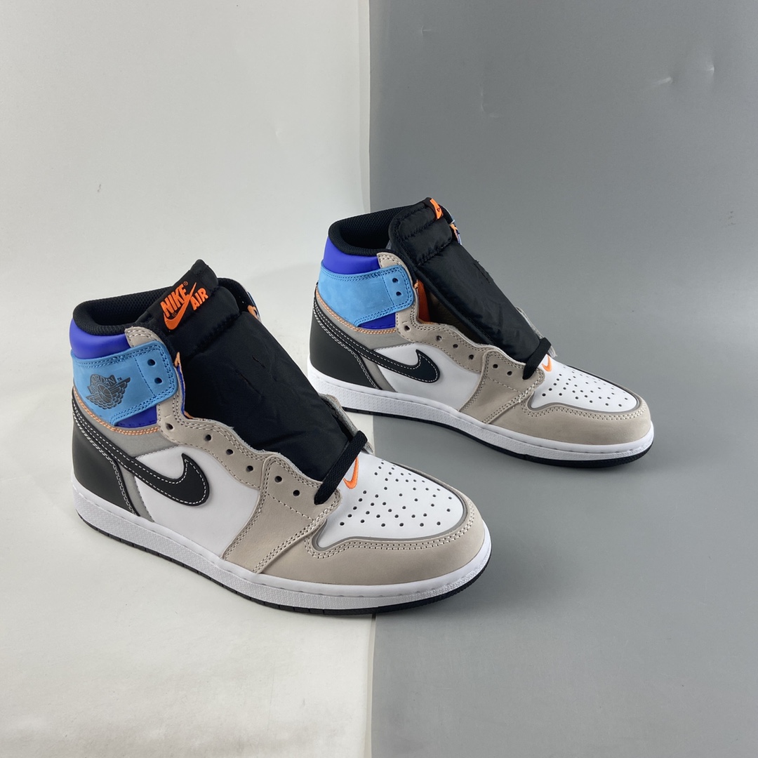 P420  Air Jordan 1 High OG Pro“ Total Orange”AJ1 乔1 3M蓝白拼接 高帮篮球鞋 DC6515-100