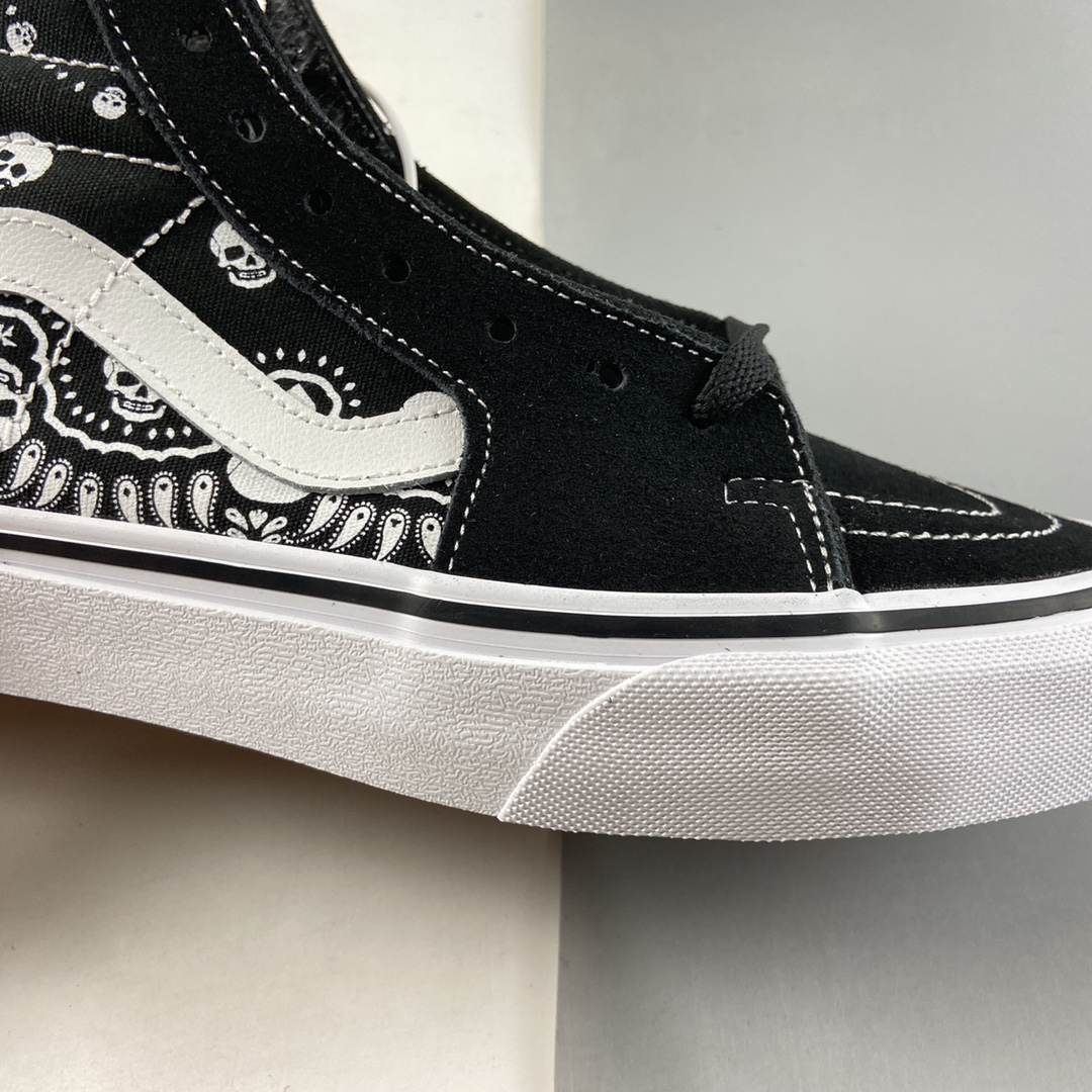 P150  VANS SK8-Hi 骷髅腰果花图案高帮休闲板鞋 VN0A32QGD9S
