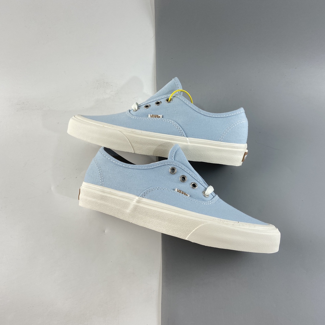 P140  Vans Eco Theory环保再生粉蓝米白麻绳男女生帆布鞋板鞋 VN0A5HZS9FR