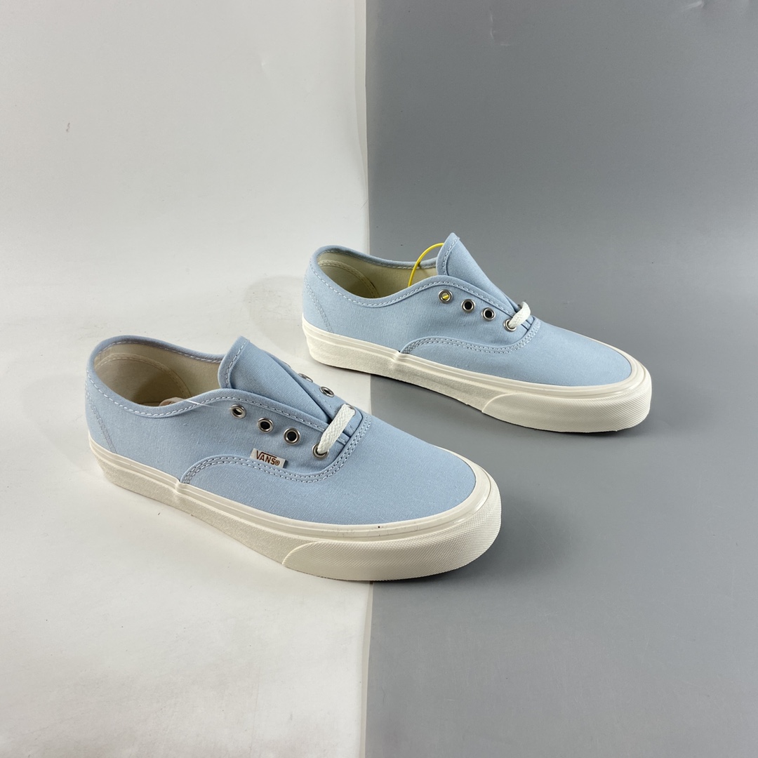 P140  Vans Eco Theory环保再生粉蓝米白麻绳男女生帆布鞋板鞋 VN0A5HZS9FR