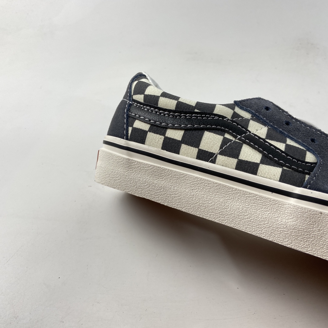 P150  Suede SK8-low灰色米白棋盘格男女鞋休闲板鞋VN0A4UUK2V4