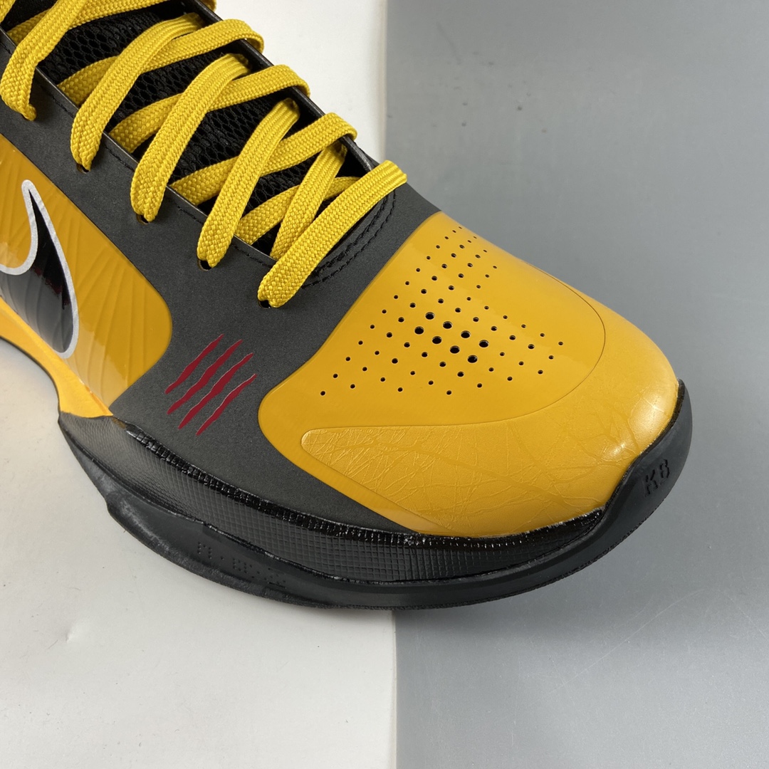 P300  NIKE Zoom Kobe ZK5 ”Bruce Lee”科比5代复刻实战运动低帮文化篮球鞋“李小龙黄黑红”CD4991-700