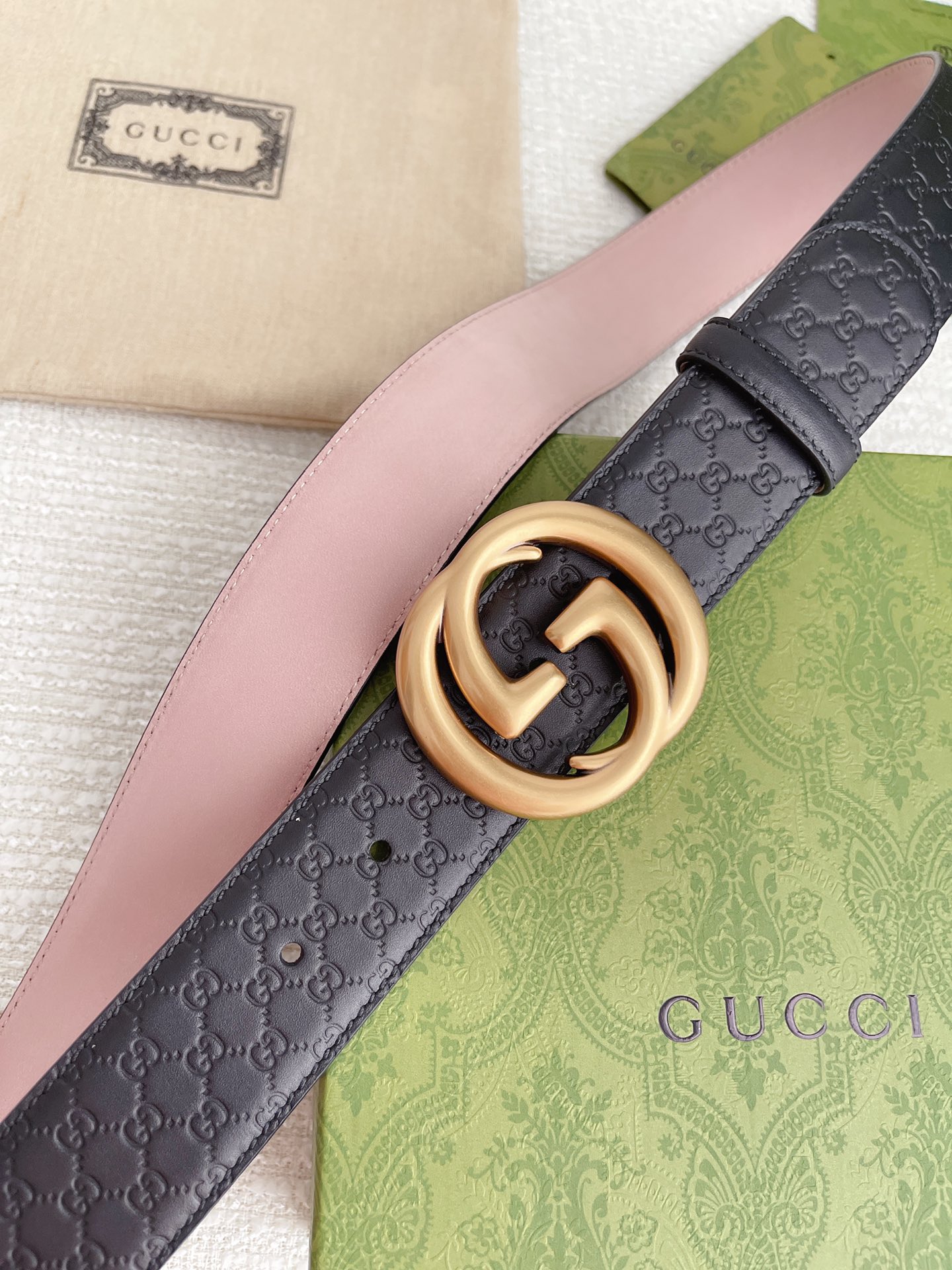 Gucci4.0cm专柜同款压小花进