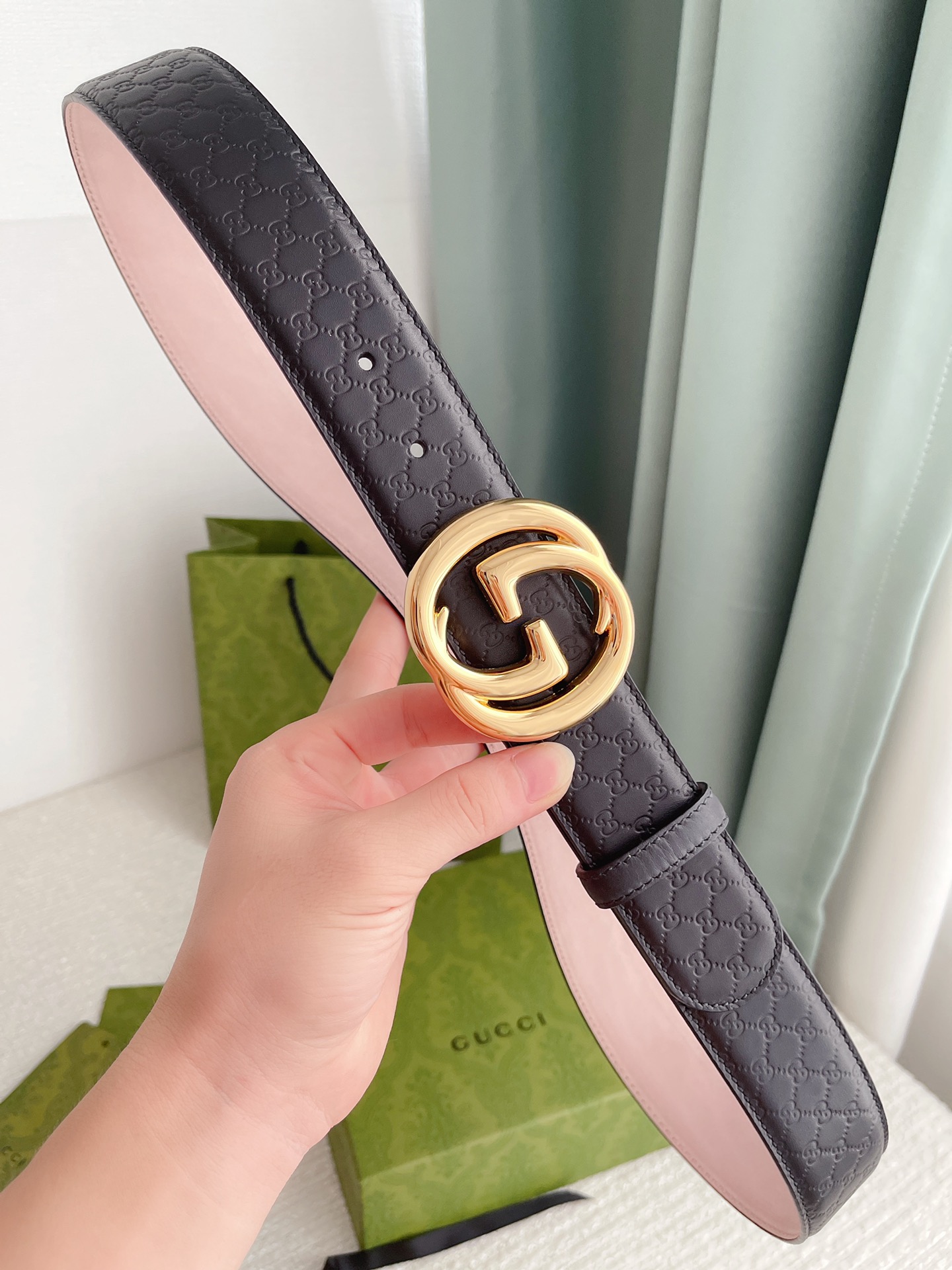 Gucci4.0cm专柜同款压小花进