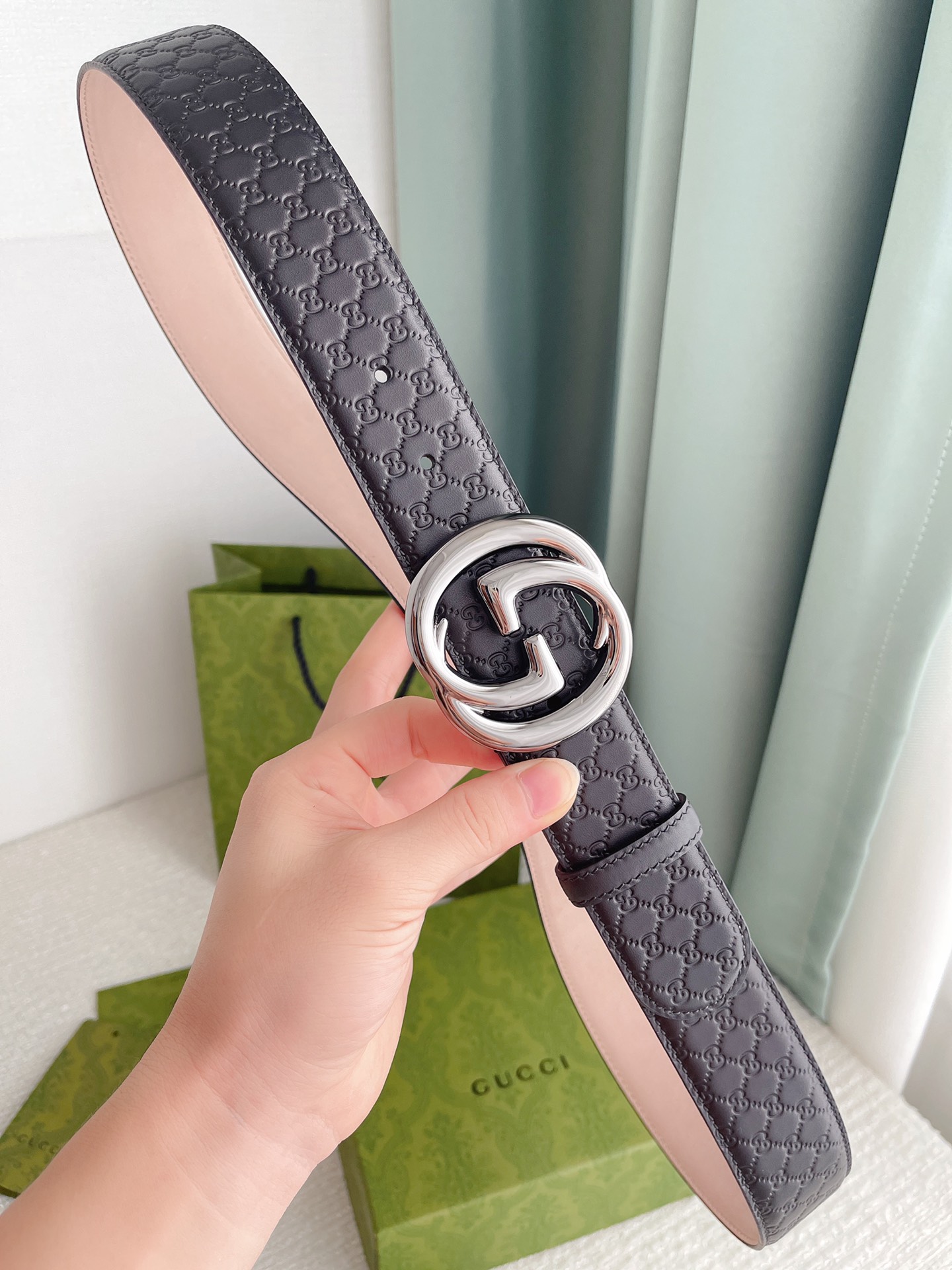 Gucci4.0cm专柜同款压小花进