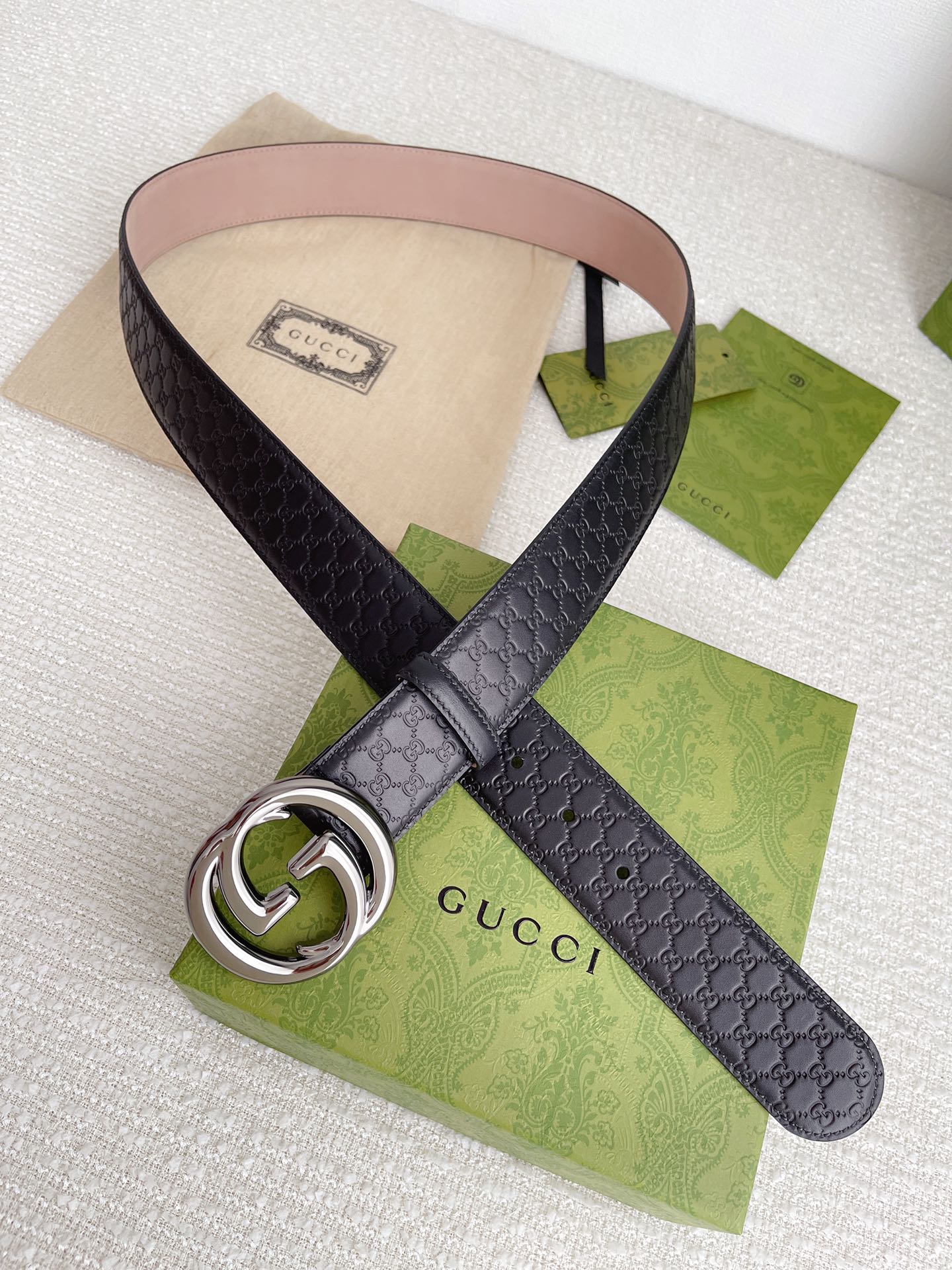 Gucci4.0cm专柜同款压小花进