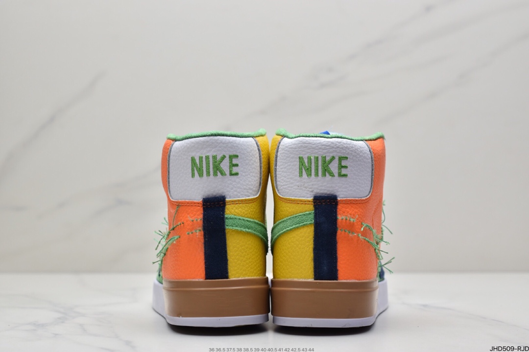 190 耐克Nike Blazer Mid 开拓者白紫拆线高帮板鞋DA2189-800