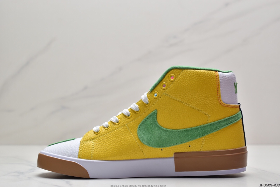 190 耐克Nike Blazer Mid 开拓者白紫拆线高帮板鞋DA2189-800