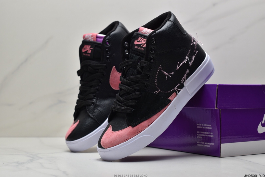 190 耐克Nike SB Blazer Mid Edge “Team Red”解构拆钩补丁风开拓者高帮 DA2189-002