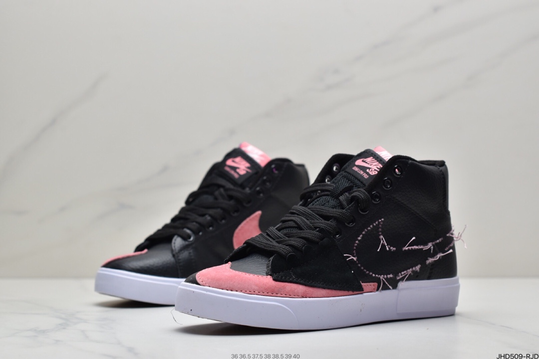 190 耐克Nike SB Blazer Mid Edge “Team Red”解构拆钩补丁风开拓者高帮 DA2189-002