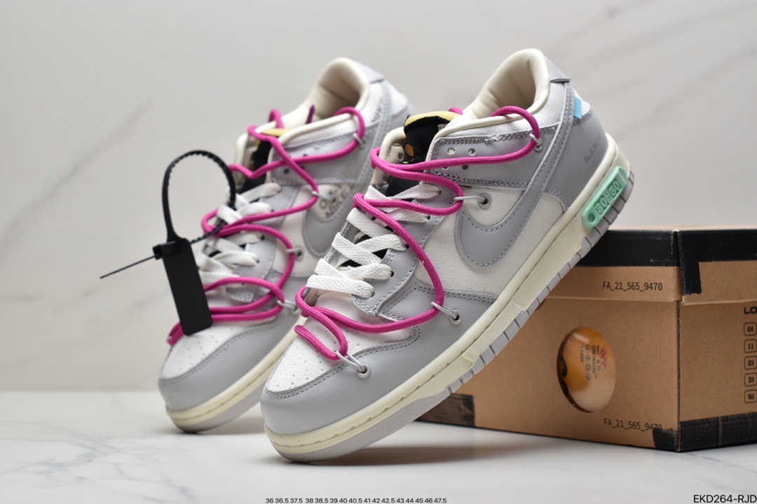 380 Off-White x NIKE SB Dunk Low”The 50”OW联名50色37 DM1602-121