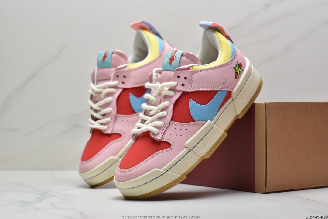 160 耐克 DUNK 解构 白蓝黑色 帮  Nike Dunk Low Disrupt DJ5063-414