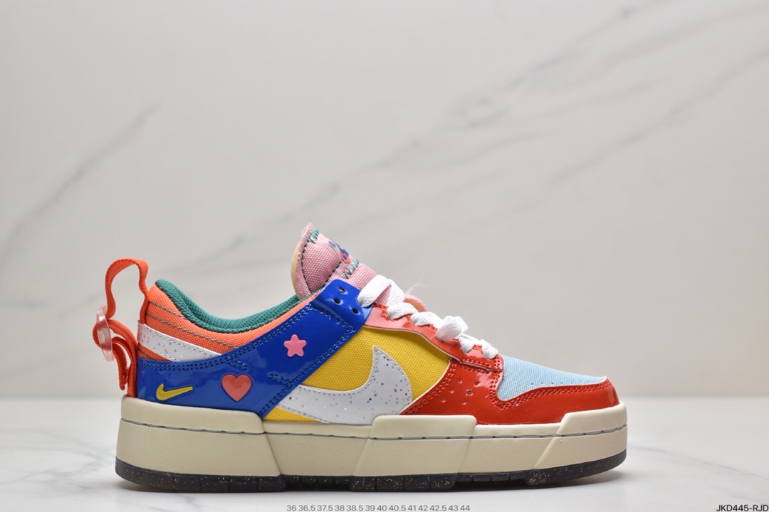 160 耐克 DUNK 解构 白蓝黑色 帮  Nike Dunk Low Disrupt DJ5063-414