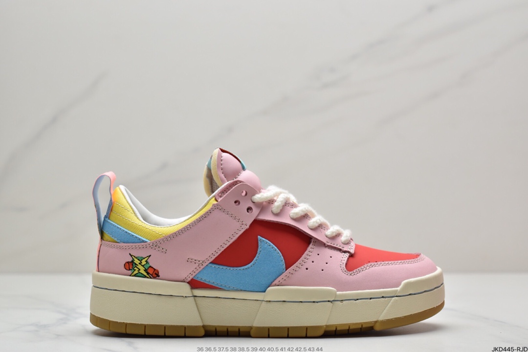 160 耐克 DUNK 解构 白蓝黑色 帮  Nike Dunk Low Disrupt DJ5063-414