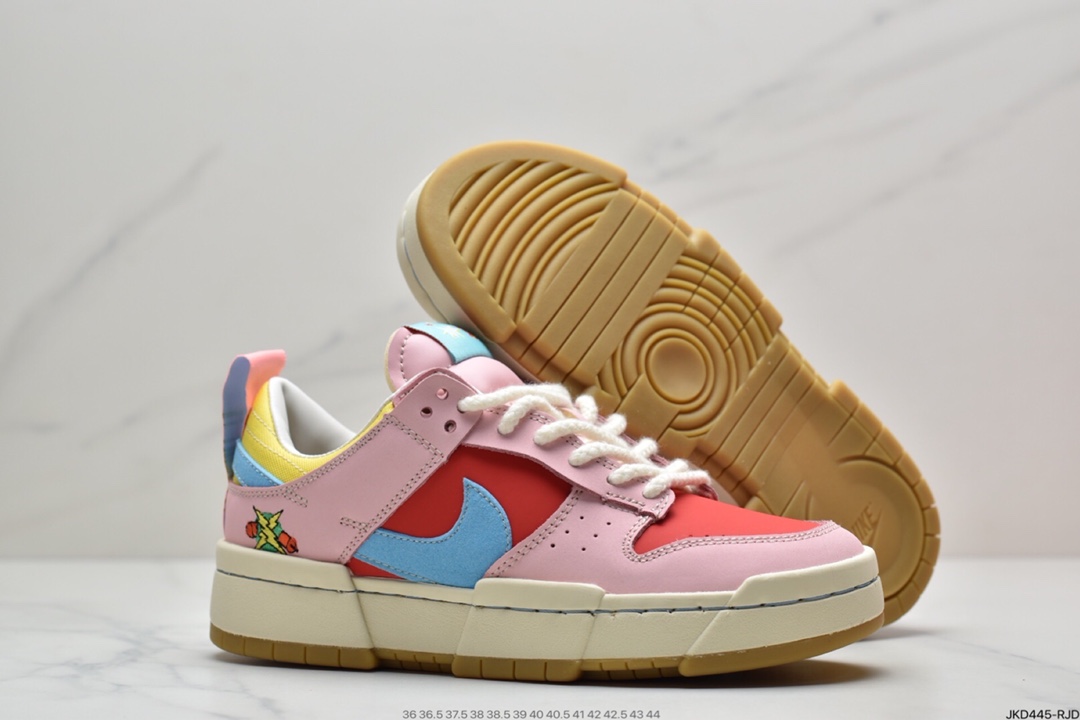 160 耐克 DUNK 解构 白蓝黑色 帮  Nike Dunk Low Disrupt DJ5063-414