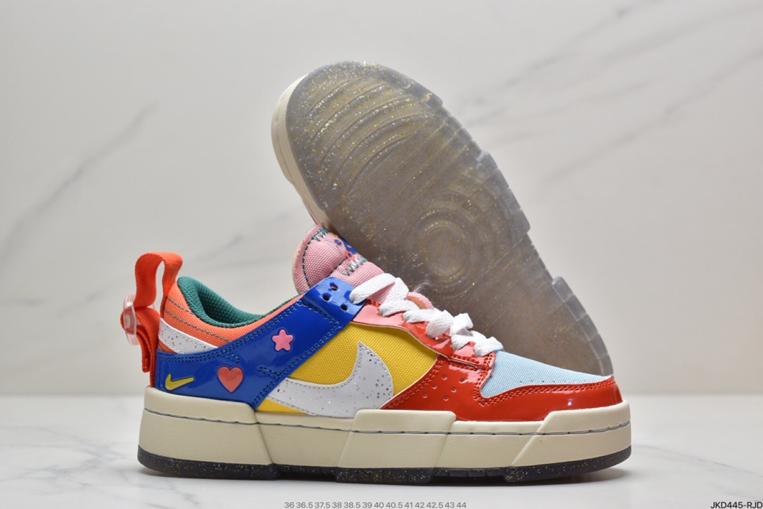 160 耐克 DUNK 解构 白蓝黑色 帮  Nike Dunk Low Disrupt DJ5063-414