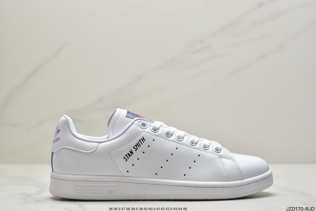 140 Adidas/三叶草 Stan Smith 19新款情侣黑白经典史密斯板鞋 BD7451 BD7452