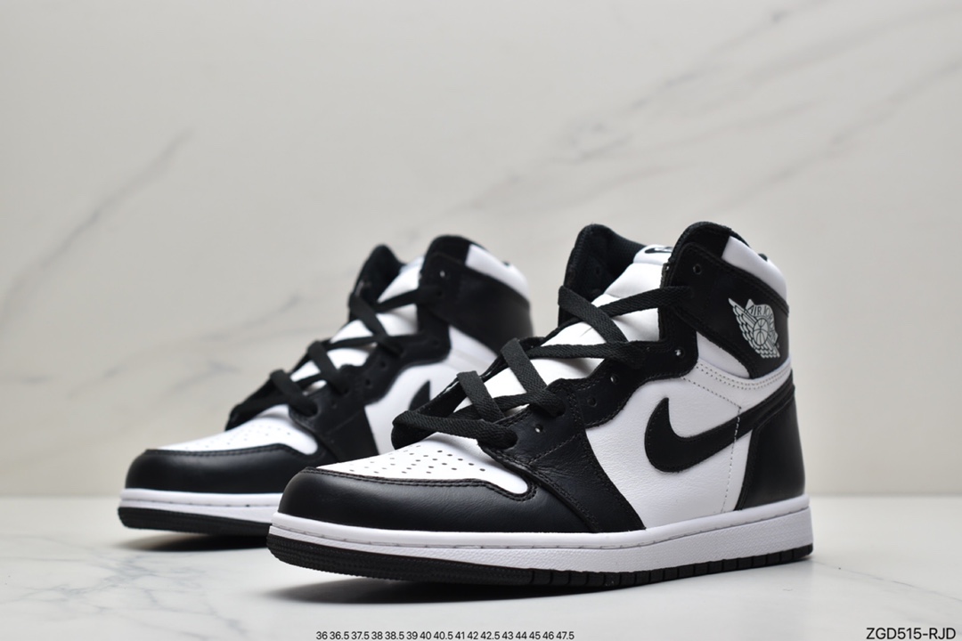 290 AirJordan Retro AJ1“黑白熊猫” 专业乔丹大厂555088-010