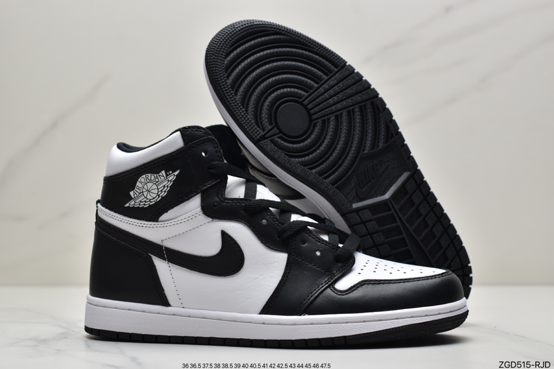 290 AirJordan Retro AJ1“黑白熊猫” 专业乔丹大厂555088-010