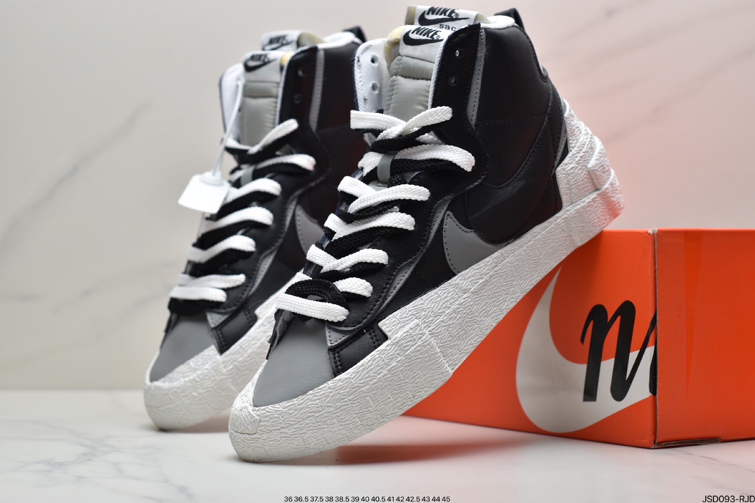 200  SACAI联名 x Nike Blazer重叠 设计前卫开拓者低帮板鞋 BV0072