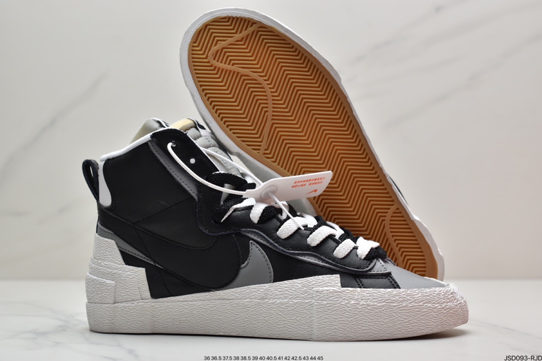 200  SACAI联名 x Nike Blazer重叠 设计前卫开拓者低帮板鞋 BV0072