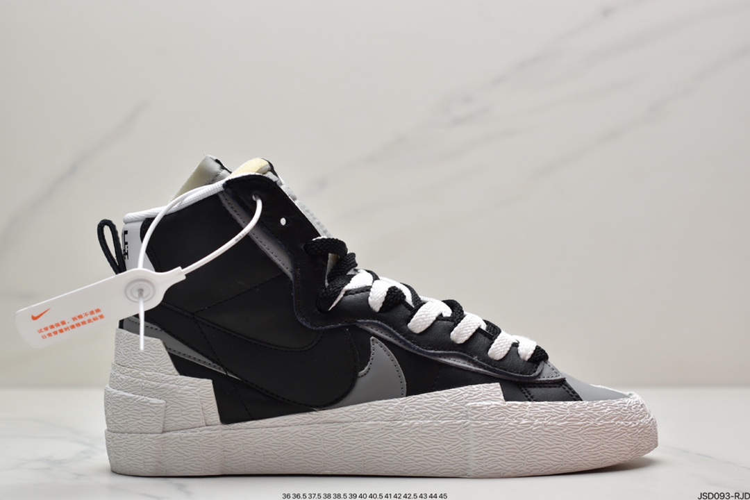 200  SACAI联名 x Nike Blazer重叠 设计前卫开拓者低帮板鞋 BV0072