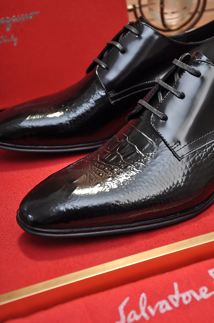 fábrica [Ferragamo / Ferragamo] contrarrestar la última versión de la original importado borde abier
