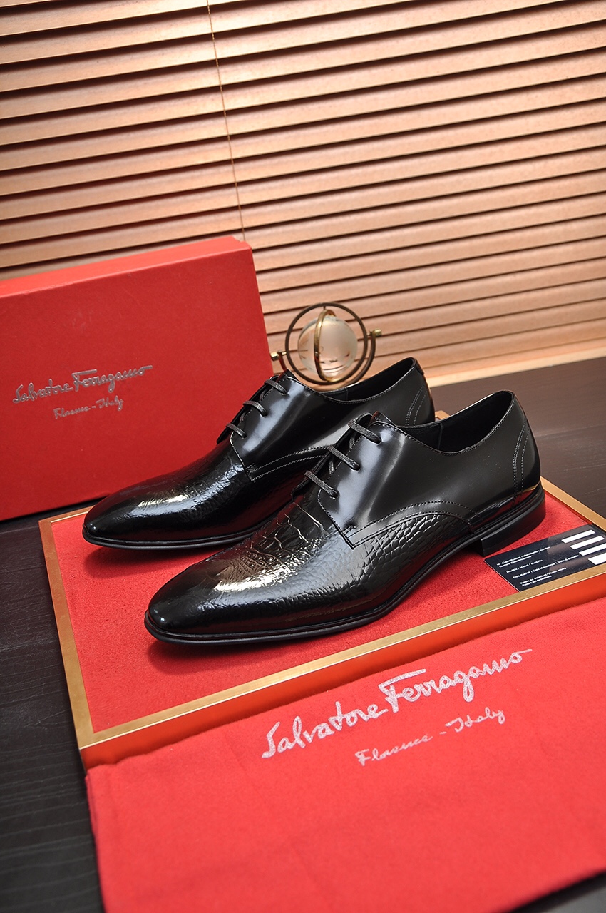 fábrica [Ferragamo / Ferragamo] contrarrestar la última versión de la original importado borde abier