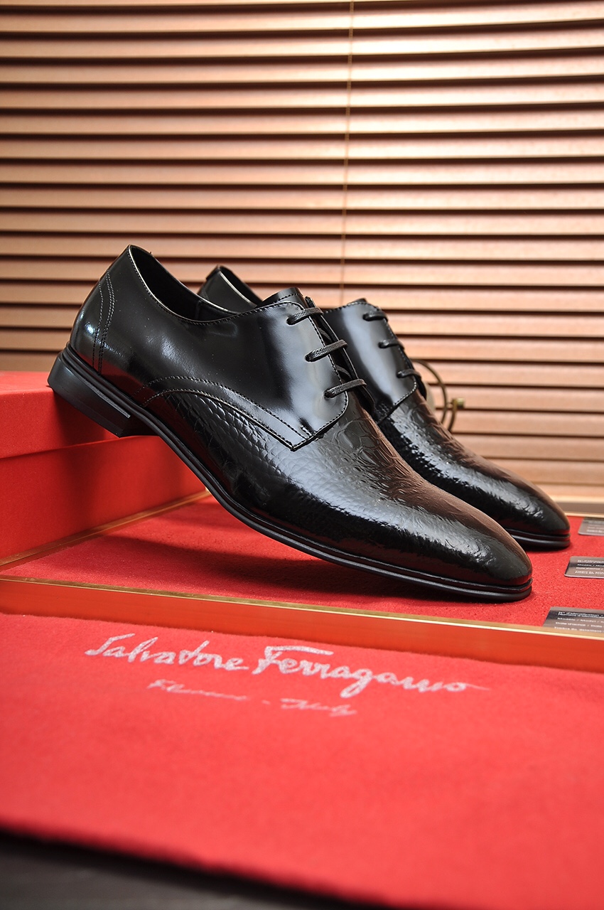 fábrica [Ferragamo / Ferragamo] contrarrestar la última versión de la original importado borde abier