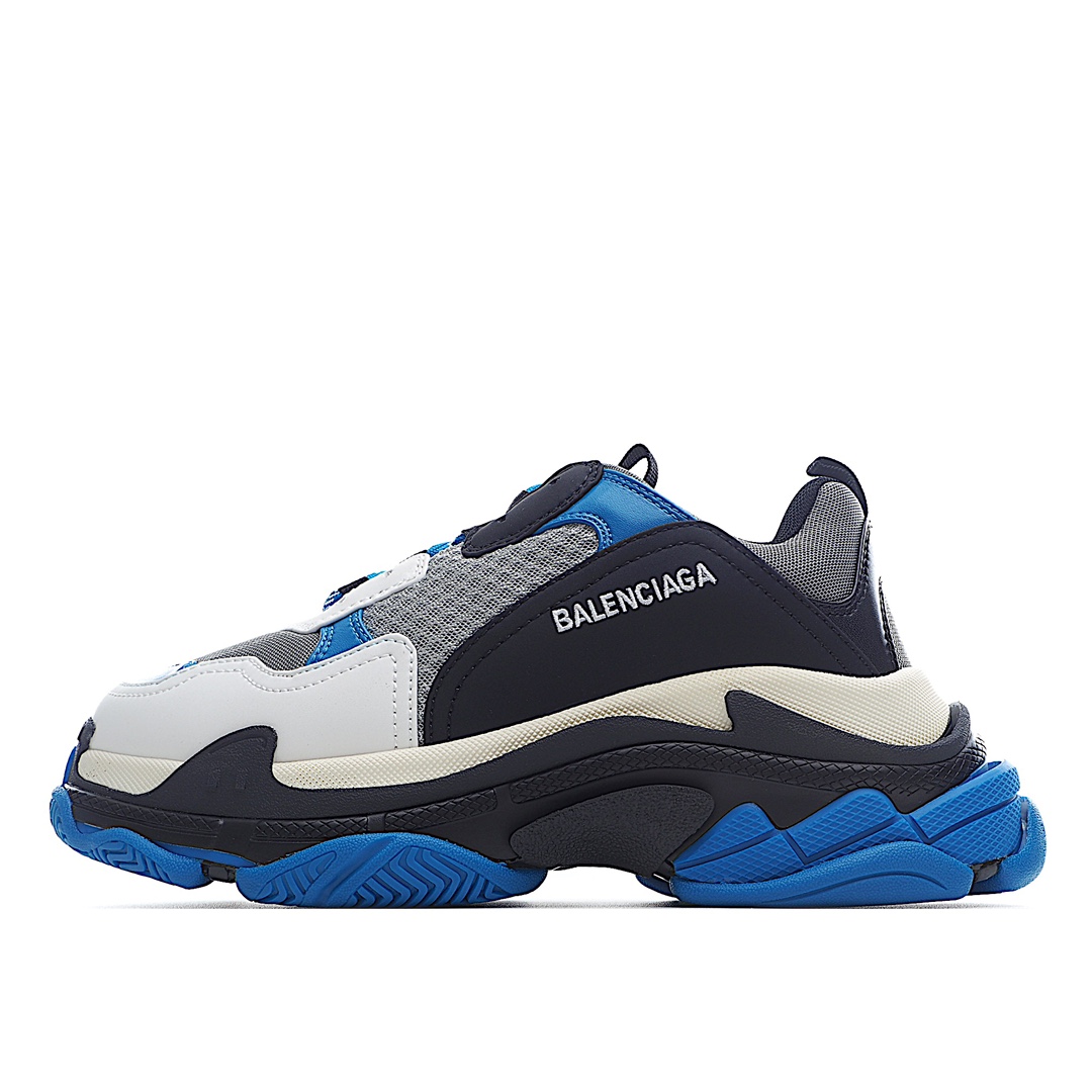 J5 公司级原盒Balenciaga  Triple S 巴黎世家老爹鞋 1.0八层底 突破不可能 首发原底八层组合巴黎世家 不做任何对比 眼见为实 组合细节最接近原版原底八层组合 首家实现原档电绣同步公司 字体对位不连线 TPU原模亮底 透气孔厚度均匀 完美公司玩家 艺术家 欢迎细节鉴赏配套布袋、鞋带、合格证齐全