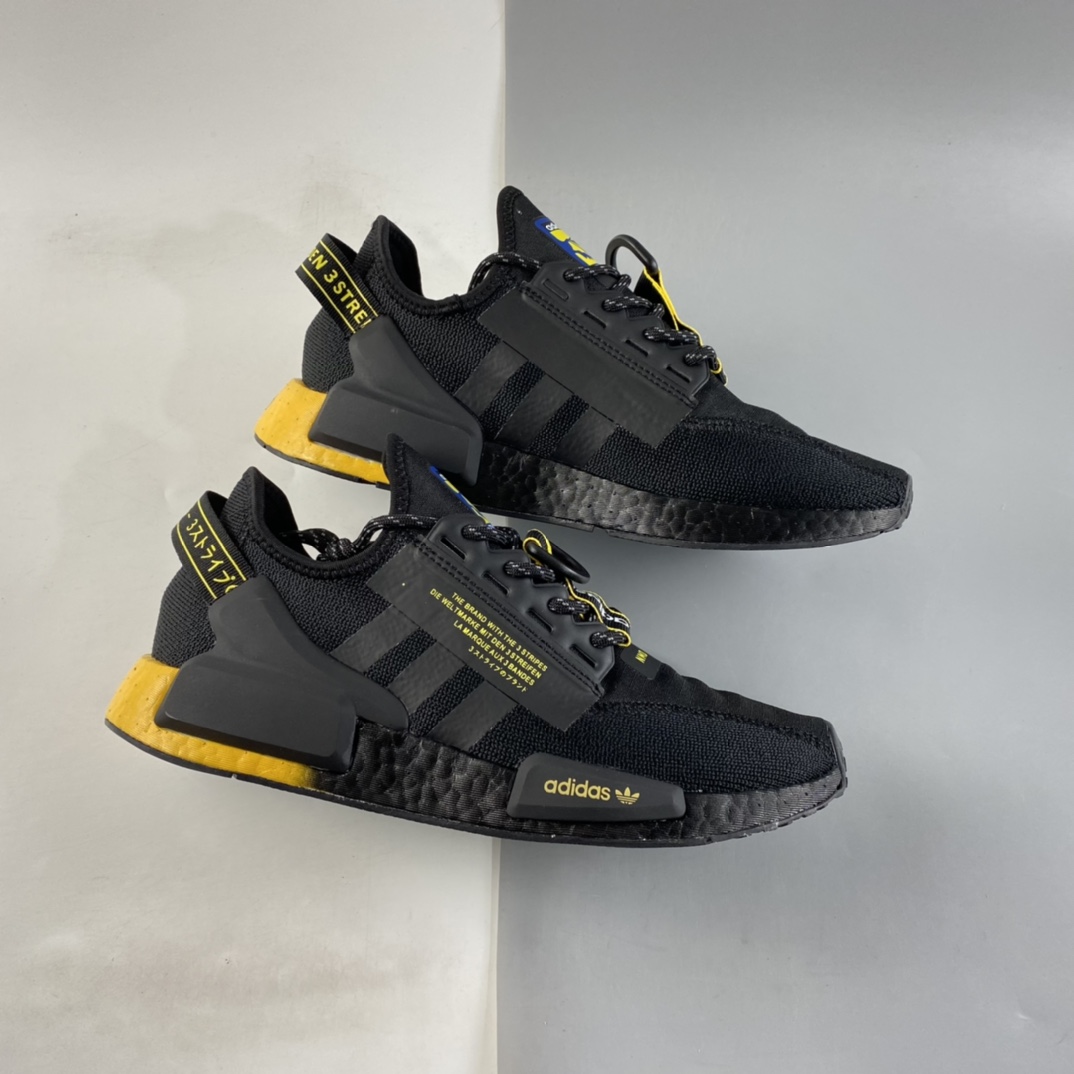 P200  Ad NMD Boost RI.V2 阿迪达斯爆米花超弹中底 针织网面休闲跑鞋 GY5354